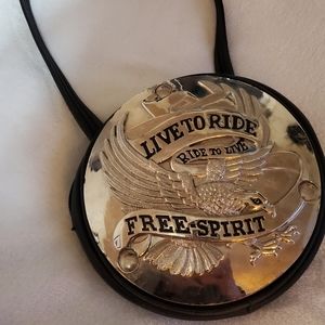Leather Unique Oil cover motorcycle purse